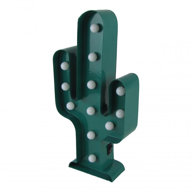 Lampka metalowa Kaktus na baterię